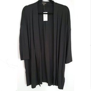 J. Jill Wearever Collection Black Cardigan Size L